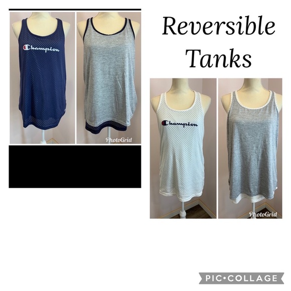 Bundle of 2 Reversible Tanks by champion - Size MEDIUM - Picture 1 of 3